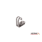 HERMI - Dachleitungshalter, Rd 8 mm für Blechdächer Edelstahl