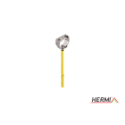 HERMI - Leitungshalter, flach bis 25x4mm f. Hohlwände <100mm Dämmung m. Schraube, Dübel