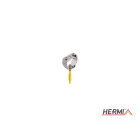 HERMI - Leitungshalter, flach bis 25x4mm f. Hartwände m. Schraube u. Dübel Edelstahl