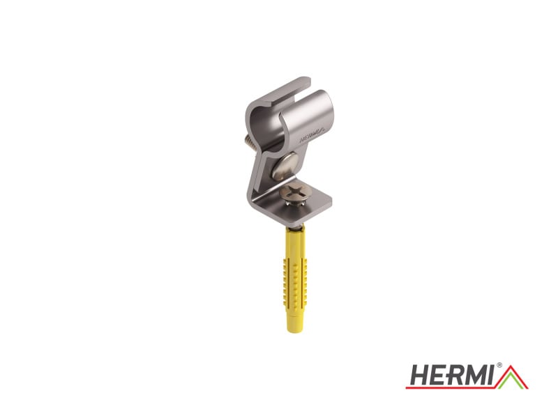 HERMI - Leitungshalter, als Halter f. Erder mit Rd 20 Edelstahl