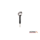 HERMI - Leitungshalter, Rd 8-10mm für Holz- u. brennbare Wände schraubar Edelstahl