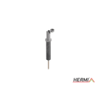 HERMI - Leitungshalter, Rd 8mm f. Holz- u. brennbare Wände schraubenlos Nylon ziegelrot