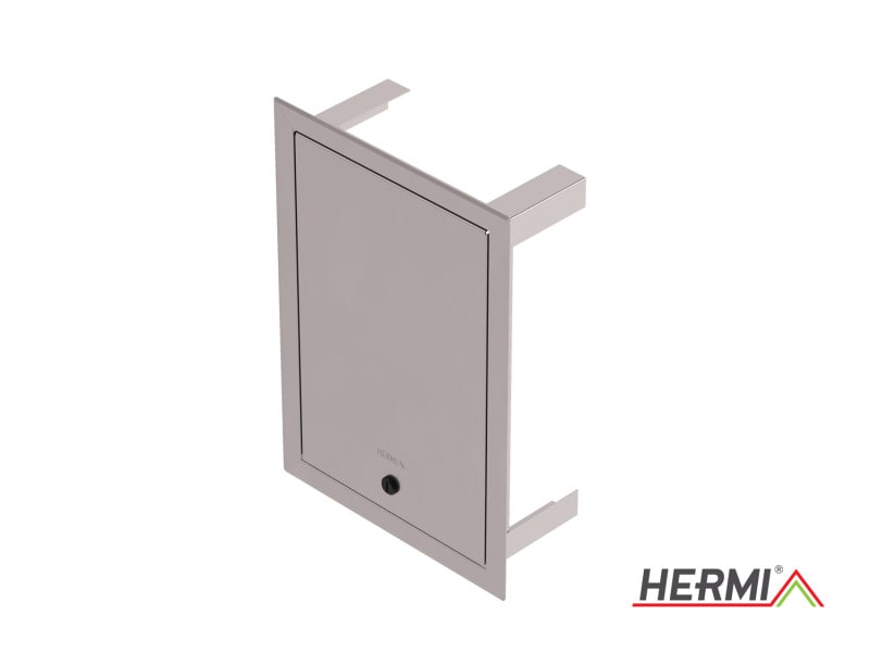 HERMI - Revisionstür, 300x200x100 f. Unterputz-Trenstellen Edelstahl