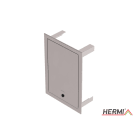 HERMI - Revisionstür, 300x200x100 f. Unterputz-Trenstellen Edelstahl