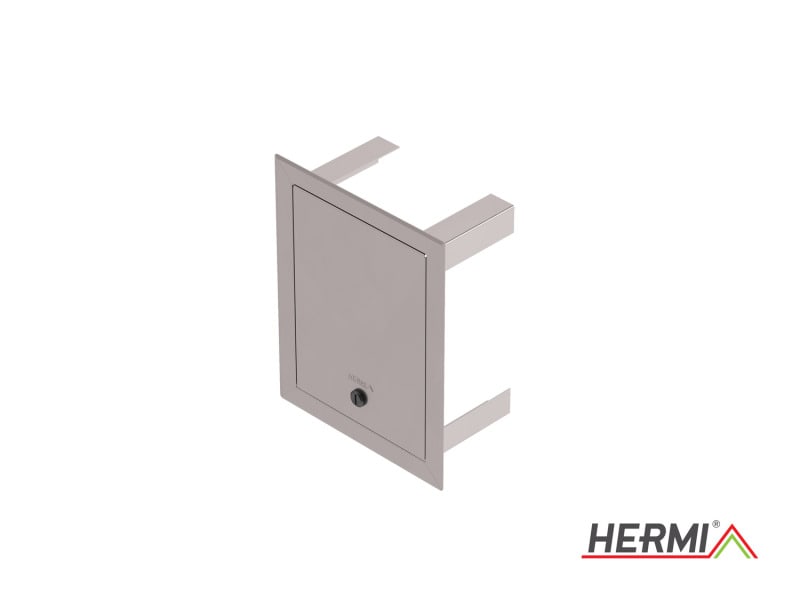 HERMI - Revisionstür, 200x150x100 f. Unterputz-Trenstellen Edelstahl