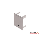 HERMI - Revisionstür, 200x150x100 f. Unterputz-Trenstellen Edelstahl