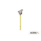 HERMI - Leitungshalter, flach bis 40x4 f. Hohlwände <140mm Dämmung m. Schraube u. Dübel