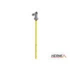 HERMI - Leitungshalter, Rd 8mm f. Hohlwände bis 200mm Dämmung m. Schraube u. Dübel Nylon