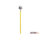 HERMI - Leitungshalter, Rd 8mm f. Hohlwände bis 200mm Dämmung m. Schraube u. Dübel