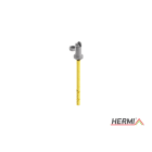 HERMI - Leitungshalter, Rd 8mm f. Hohlwände bis 100mm Dämmung m. Schraube u. Dübel Nylon
