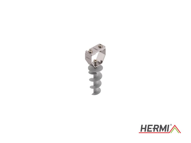 HERMI - Leitungshalter, flach 25x4 f. Außenfassade m. Wärmedämmung ?50 mm Edelstahl