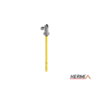 HERMI - Leitungshalter, Rd 8mm f. Hohlwände bis 140mm Dämmung m. Schraube u. Dübel Nylon