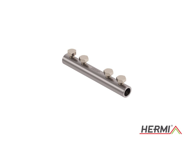 HERMI - Klemme, f. Rundleitungen Rd 8-10 mm L=80 Aluminium
