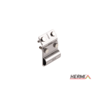HERMI - Dachrinnenklemme, 48x85mm Flachleitung bis 25mm inkl. Schrauben u. Muttern