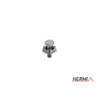 HERMI - Klemme, zur Erdung u. Potentialausgleich zw. Rundleitungen 8-10mm u. Metallteile
