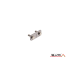 HERMI - Klemme, 3 Platten 20x48 inkl. Schrauben, Muttern M6 Flachleitung bis 25mm Edels