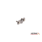 HERMI - Klemme, 3 Platten 20x58 inkl. Schrauben, Muttern M6 Rundleitung ø 8-10mm Edelst.