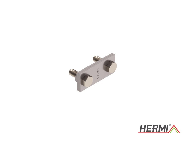 HERMI - Klemme, f. Erdung von Metallstrukt. m. Rund-/Flachleitungen m. Schraube, Mutter