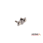 HERMI - Klemme, 2 Platten 25x58 m. Schrauben zum Verbinden der Rundleitungen 8-10/16mm