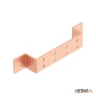 HERMI - Potentialausgleichsschiene, 300x50 mm Anschlüsse 8x16-32mm² säurebest. Edelstahl