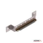 HERMI - Potentialausgleichsschiene, 210x30x3mm Anschlüsse 16x16mm² Edelstahl/Sn