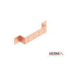 HERMI - Potentialausgleichsschiene, 300x50 mm Anschlüsse 8x16-32mm² Edelstahl
