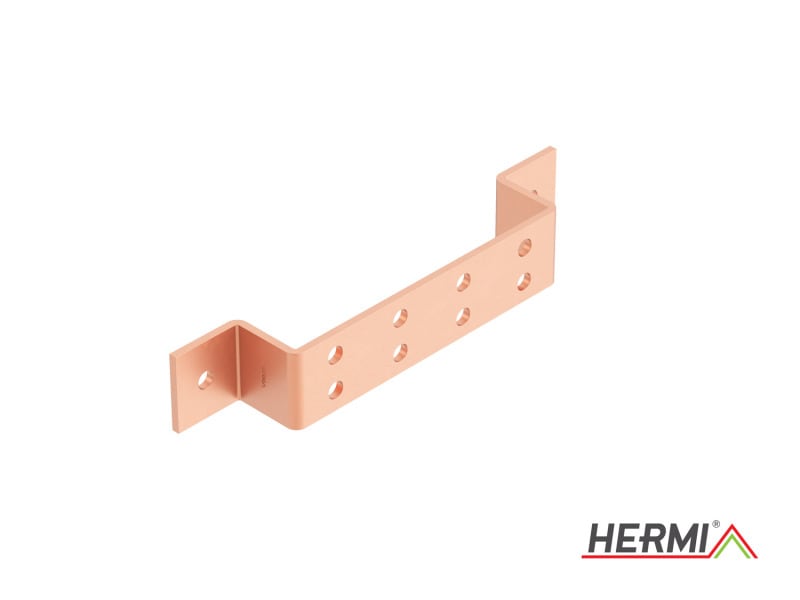 HERMI - Potentialausgleichsschiene, 300x50 mm Anschlüsse 8x16-32mm² Cu