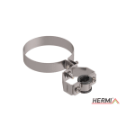 HERMI - Rohrschelle, f. isolierte Blitzableitung Rd 48 mm Edelstahl