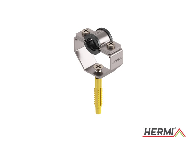 HERMI - Dachleitungshalter, f. isolierte Blitzableitung Schraube 50 mm Edelstahl