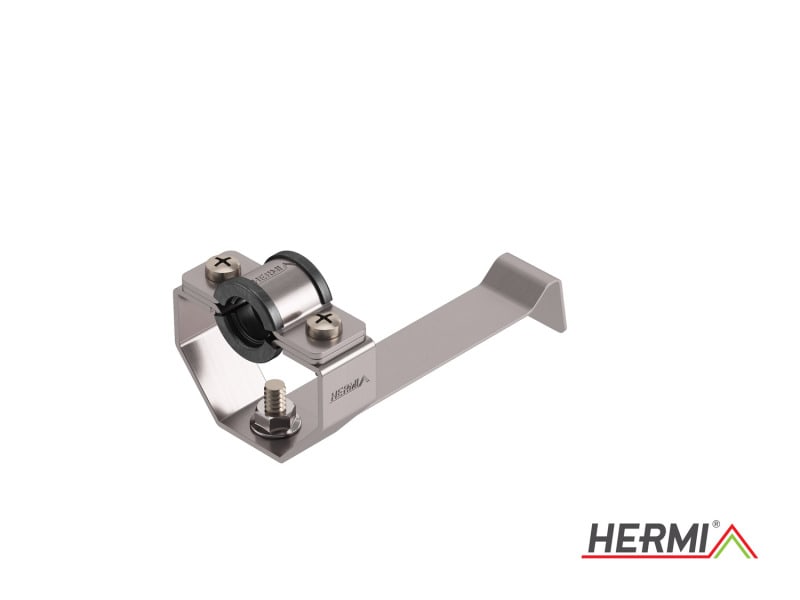 HERMI - Dachleitungshalter, f. isolierte Blitzableitung schraubar Edelstahl