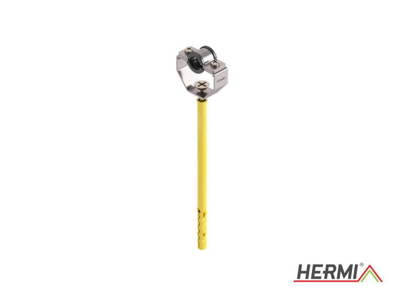 HERMI - Dachleitungshalter, f. isolierte Blitzableitung Schraube 200 mm Edelstahl