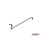 HERMI - Dachleitungshalter, Rd 8mm f. Beton u. Ziegeldächer Edelstahl Nylon ziegelrot