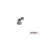 HERMI - Dachleitungshalter, Rd 8mm ohne Schraube und Dichtung Nylon grau