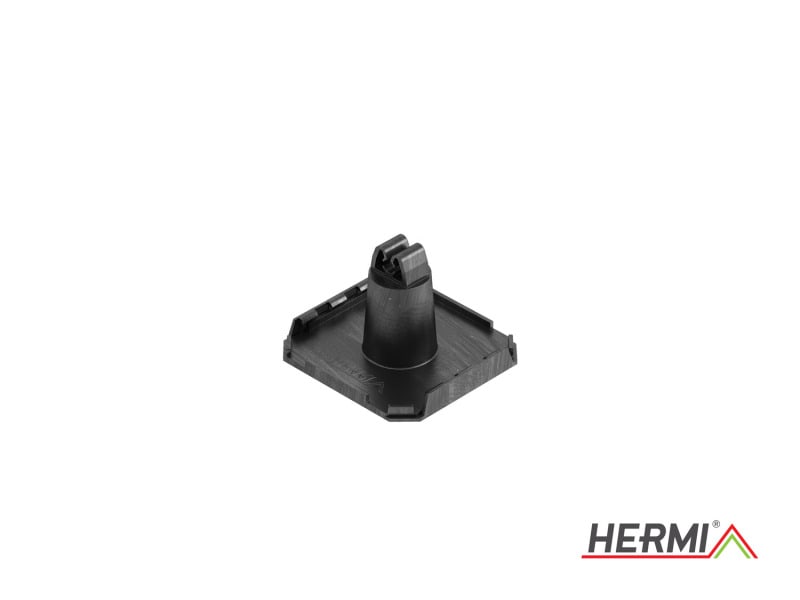 HERMI - Dachleitungshalter, Rd 8 mm H: 74 mm für Flachdächer m. Kunststoffbedachung PP