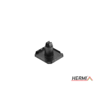 HERMI - Dachleitungshalter, Rd 8 mm H: 74 mm für Flachdächer m. Kunststoffbedachung PP