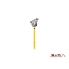 HERMI - Leitungshalter, flach bis 40x4 f. Hohlwände <100mm Dämmung m. Schraube u. Dübel