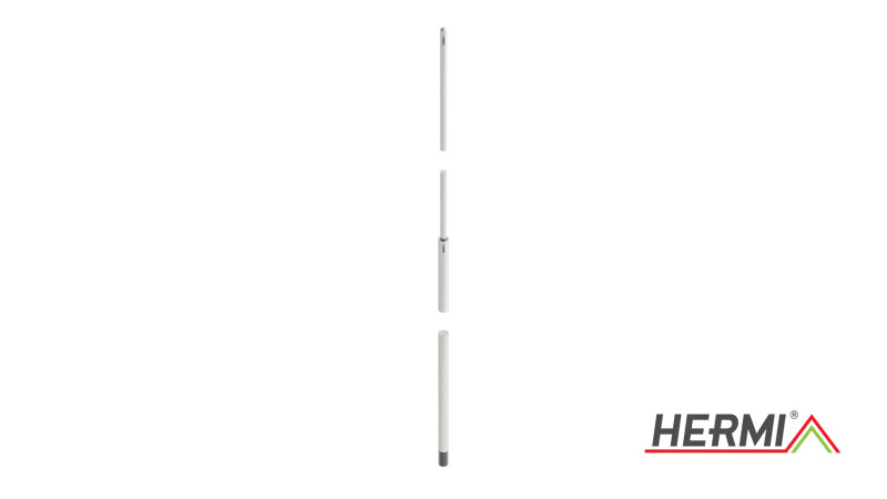 HERMI - Fangstangen, L=0,5 m Rd 10mm Einzellänge 0,5 m Al