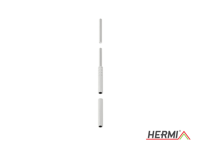 HERMI - Fangstangen, L=2,0 m Rd 16/10 Einzellängen 1,0+1,0 Al