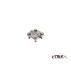 HERMI - Klemme, 3 Platten 58x58 inkl. Schraube, Mutter M8 Leitungen 95mm²/95mm²