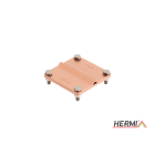 HERMI - Klemme, 3 Platten 100x100 inkl. Schrauben u. Muttern Leitungen 185mm²/bis 70 mm