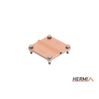 HERMI - Klemme, 3 Platten 100x100 inkl. Schrauben u. Muttern Leitungen 70mm²/bis 70mm