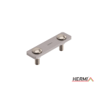 HERMI - Klemme, zum Verbinden von Flachleitungen 25-40 mm Stahl feuerverzinkt
