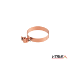 HERMI - Rohrschelle mit Sicke, Rohrdurchmesser 120 mm Rundleitung Rd 8-10 mm Cu