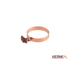 HERMI - Universal-Rohrschelle, Rohrdurchmesser 120 mm Rundleitung Rd 8 mm Cu Nylon