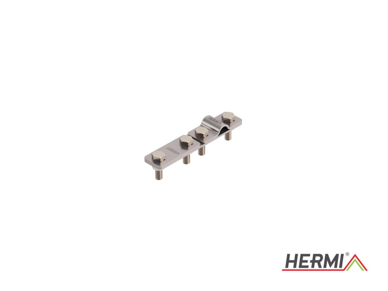 HERMI - Rohrschelle, zur Erdung der Metallrohre Rd 12(1/4'') Leitung 4-6 mm² Edelstahl