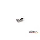 HERMI - Rohrschelle, zur Erdung der Metallrohre m. Rd 17(3/8'') Leitung 16-35mm² Edelst.