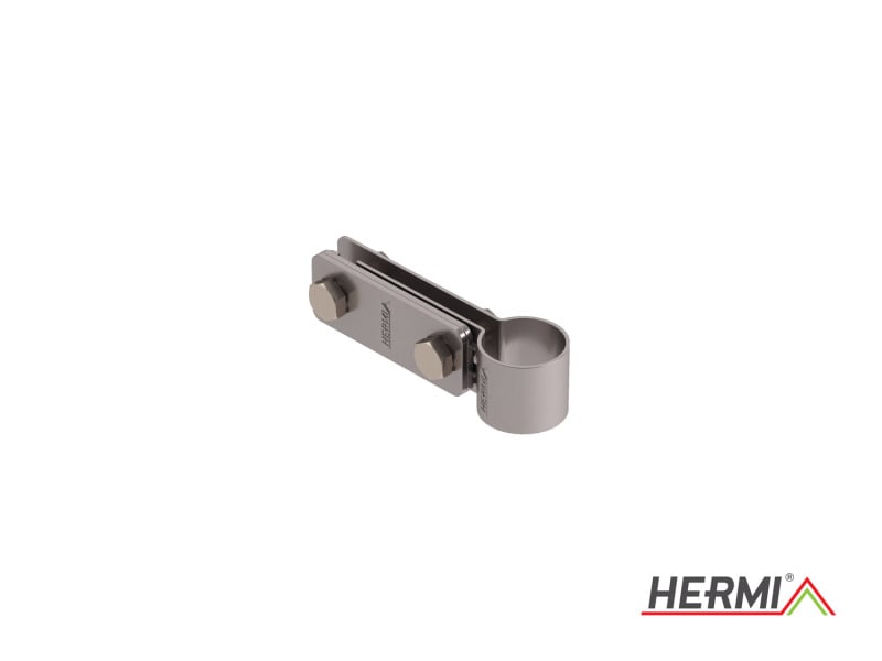 HERMI - Rohrschelle, zur Erdung der Metallrohre m. Rd 21(1/82') Flachleitung bis 30mm