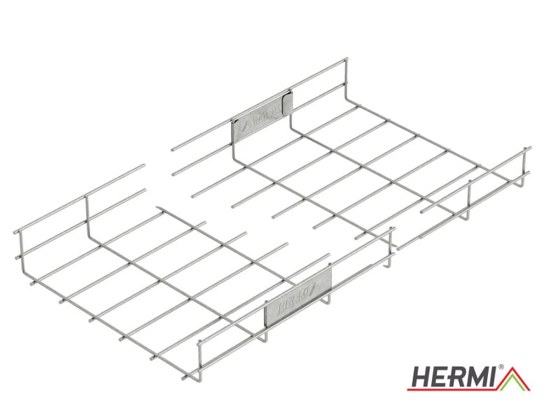 HERMI - Gitterrinne, 60x300x3000 t=4,0mm Stahl bandverzinkt U-förmig