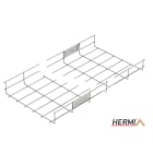 HERMI - Gitterrinne, 60x300x3000 t=4,0mm Stahl bandverzinkt U-förmig