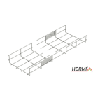 HERMI - Gitterrinne, 60x200x3000 t=4,0mm Edelstahl U-förmig